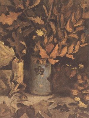 Vincent Van Gogh Vase with Dead Leaves (nn04) Germany oil painting art